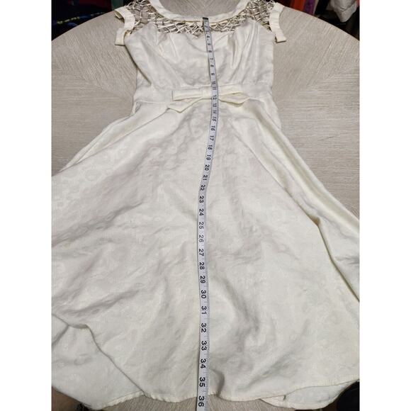 Tatyana Alika Pin-up Rockabilly Wedding White Circle Dress Size S - Picture 10 of 14